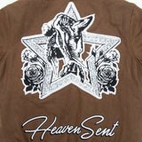 Heaven Sent - Varsity Jacket (Brown) Heaven Sent - Varsity Jacket (Brown)