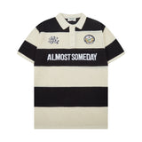 Crochet Knit Polo (Cream / Black) Crochet Knit Polo (Cream / Black)