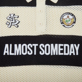 Crochet Knit Polo (Cream / Black) Crochet Knit Polo (Cream / Black)