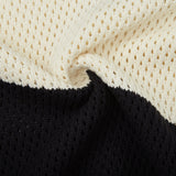 Crochet Knit Polo (Cream / Black) Crochet Knit Polo (Cream / Black)