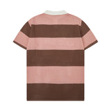 Crochet Knit Polo (Pink / Brown) Crochet Knit Polo (Pink / Brown)