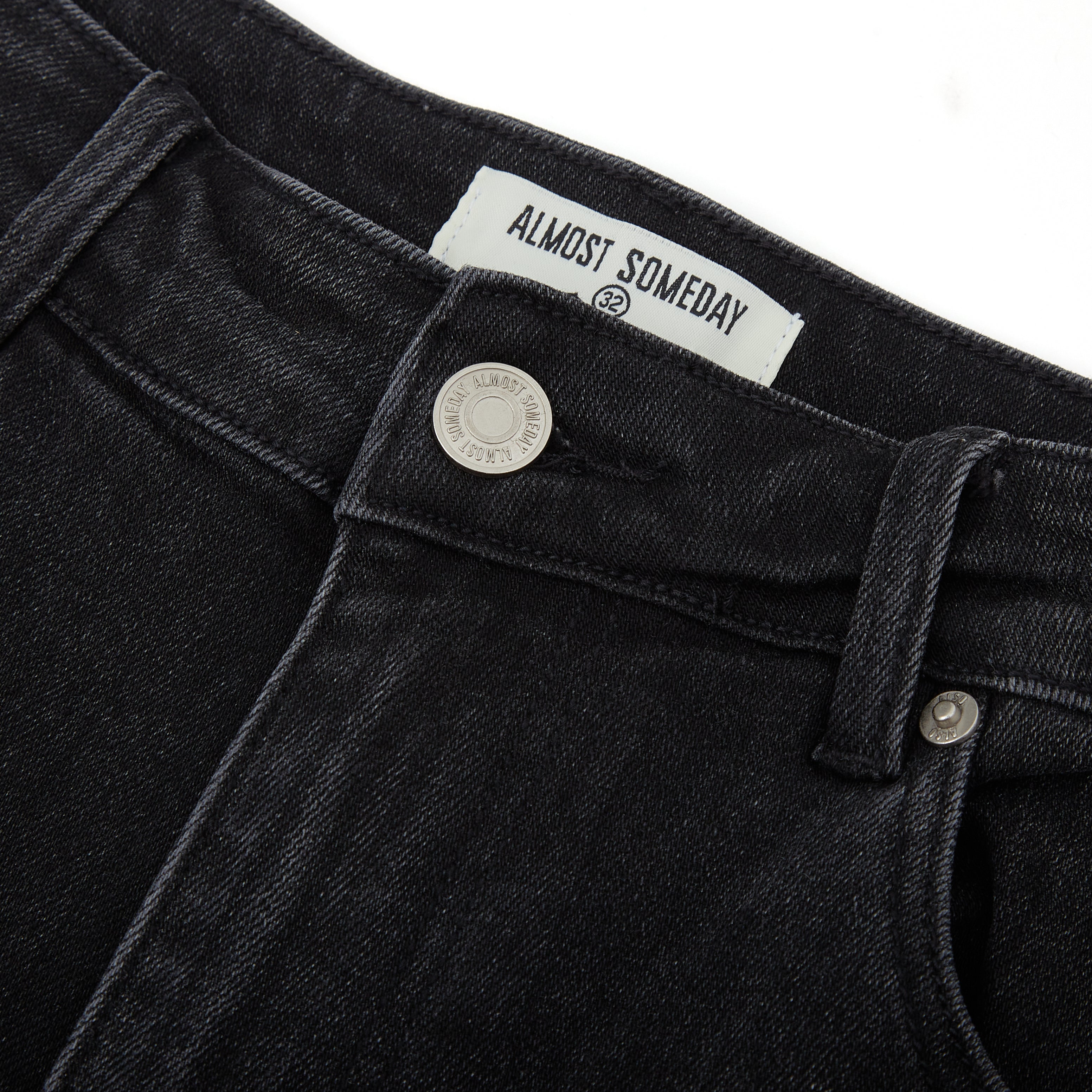 Patchwork Denim Jorts (Washed Black) Patchwork Denim Jorts (Washed Black)