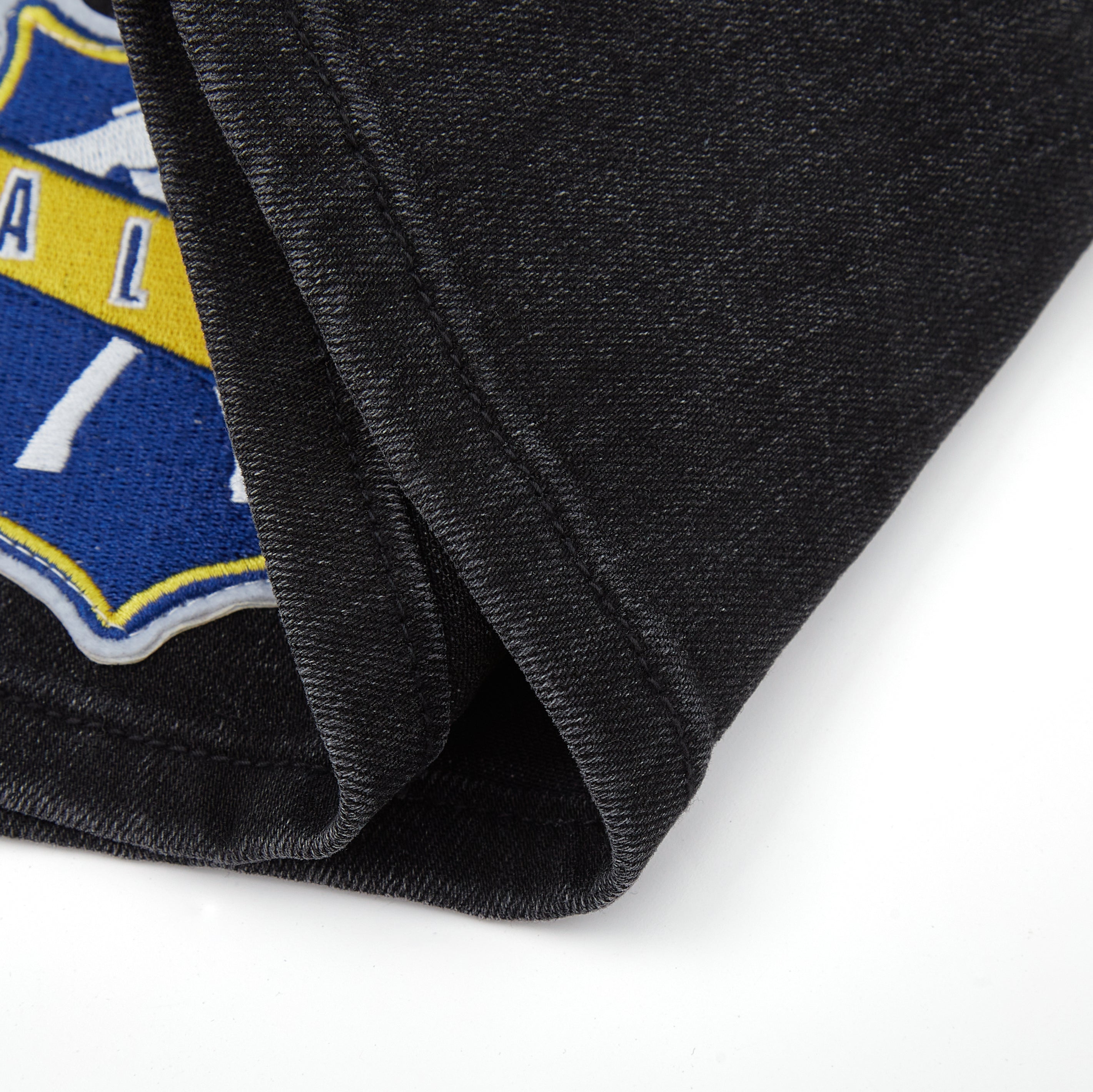 Patchwork Denim Jorts (Washed Black) Patchwork Denim Jorts (Washed Black)