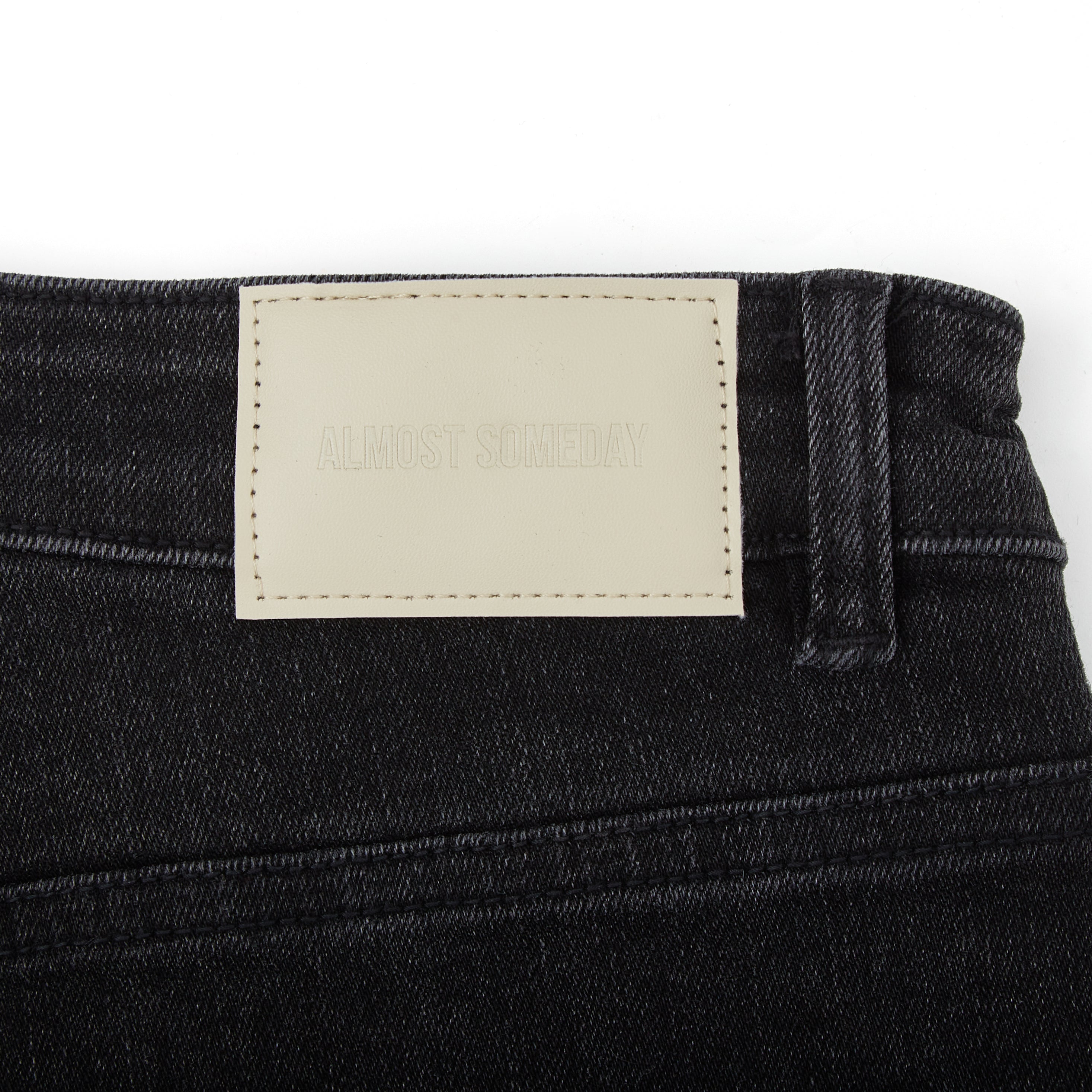 Patchwork Denim Jorts (Washed Black) Patchwork Denim Jorts (Washed Black)