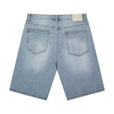 Patchwork Denim Jorts (Washed Blue) Patchwork Denim Jorts (Washed Blue)