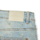 Gemstone Denim Jorts - Washed Blue Gemstone Denim Jorts - Washed Blue