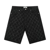 Gemstone Denim Jorts - Washed Black Gemstone Denim Jorts - Washed Black