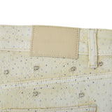 Gemstone Denim Jorts - White Gemstone Denim Jorts - White