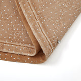 Gemstone Denim Jorts - Light Brown Gemstone Denim Jorts - Light Brown