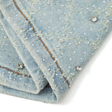Gemstone Denim Jorts - Washed Blue Gemstone Denim Jorts - Washed Blue
