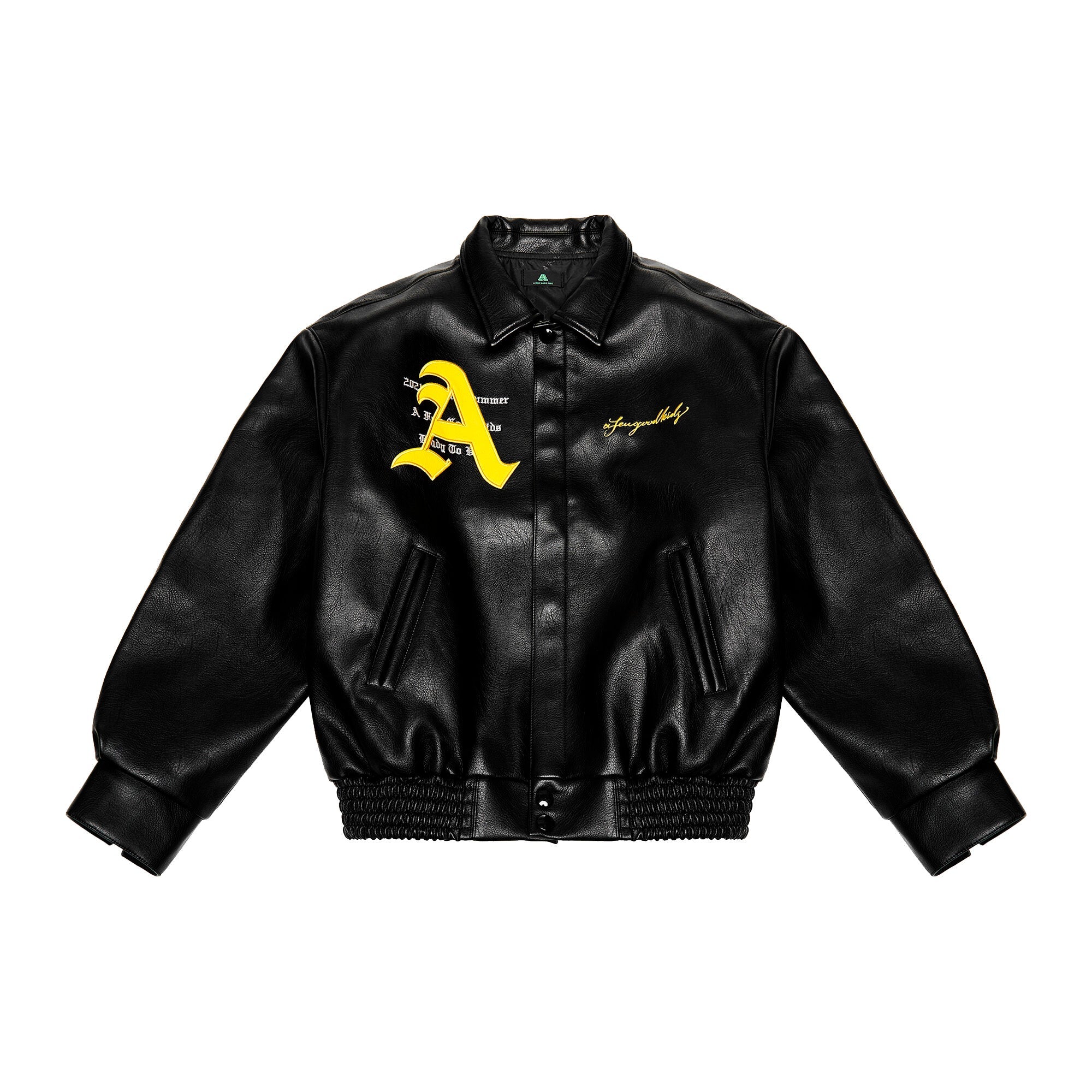 DONCARE (AFGK) "Racing Ferrari Leather Jacket" - Black DONCARE (AFGK) "Racing Ferrari Leather Jacket" - Black