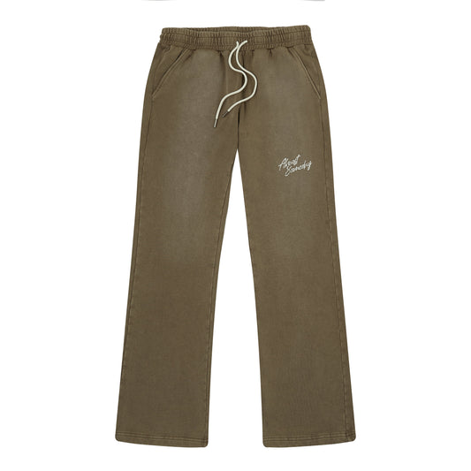 Signature Sun Faded Flare Sweatpants (Brown)