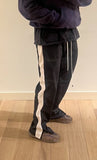 parachute straight leg track pant / black + ivory parachute straight leg track pant / black + ivory