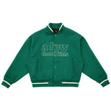 DONCARE (AFGK) "Peace Angel Varsity Jacket" - Green DONCARE (AFGK) "Peace Angel Varsity Jacket" - Green