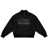 DONCARE (AFGK) "Peace Angel Varsity Jacket" - Black DONCARE (AFGK) "Peace Angel Varsity Jacket" - Black