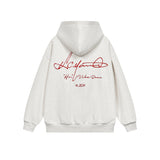 Handwritten Embroidered Zip up Hoodie Handwritten Embroidered Zip up Hoodie