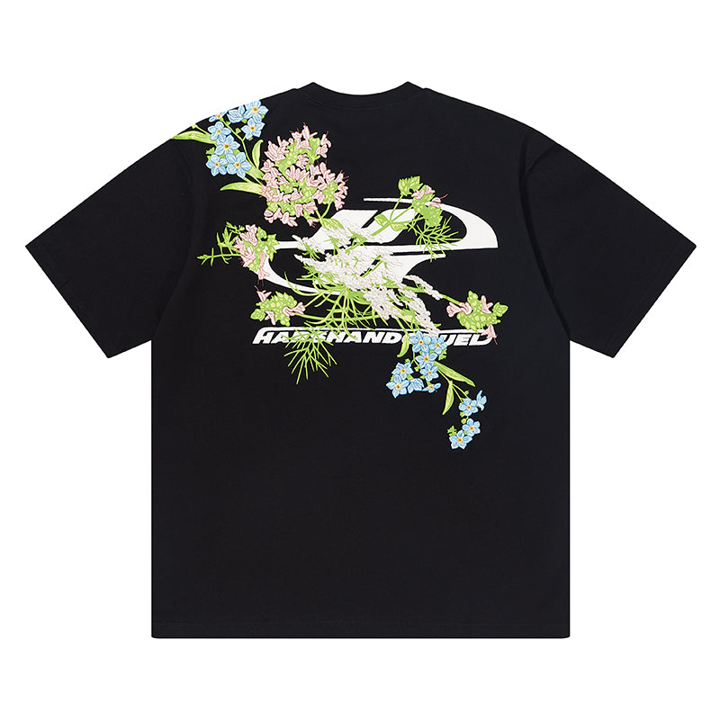 Floral Embroidered Logo Tee Floral Embroidered Logo Tee