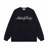 Pearl Embroidered Minimalist Long Sleeve Tee Pearl Embroidered Minimalist Long Sleeve Tee