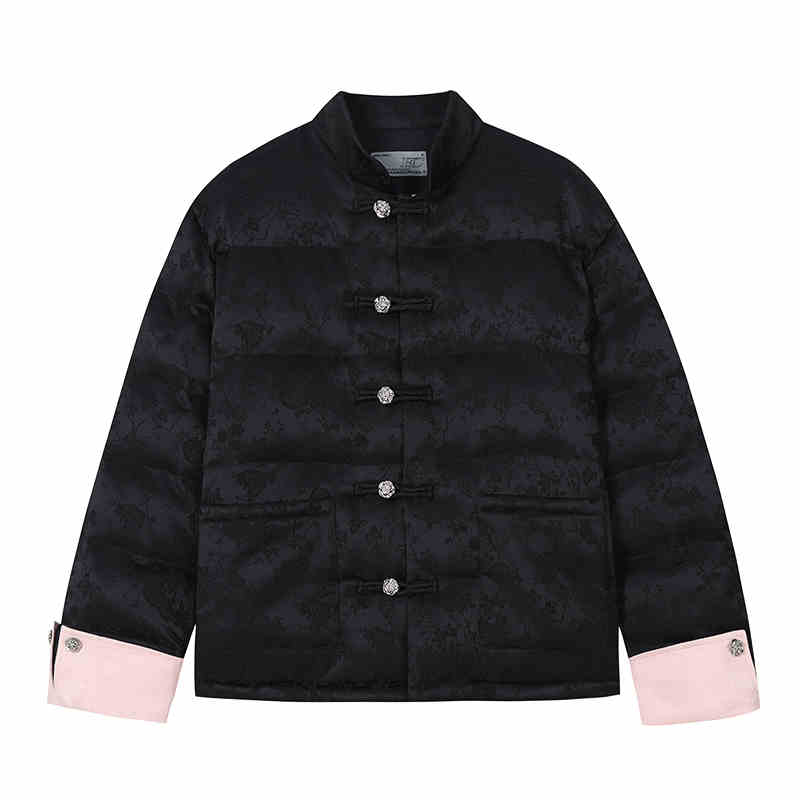 Floral Jacquard Chinese Style Cotton Coat Floral Jacquard Chinese Style Cotton Coat