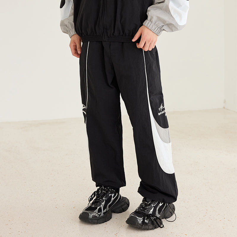 Spliced Contrast Stitching Track Pants Spliced Contrast Stitching Track Pants