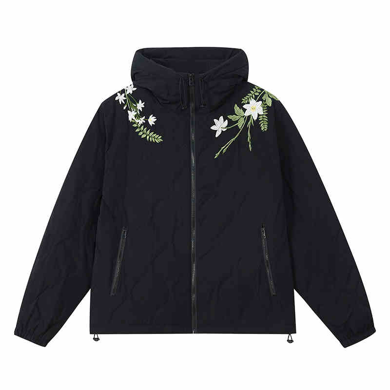 Floral Quilted Hooded Down Coat Floral Quilted Hooded Down Coat