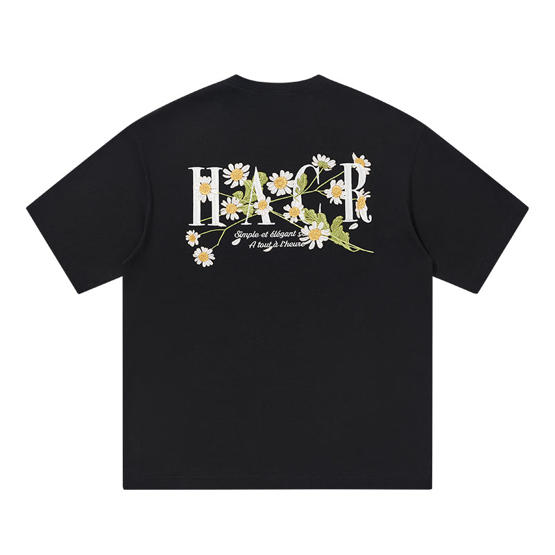 Street Floral Embroidery Tee Street Floral Embroidery Tee