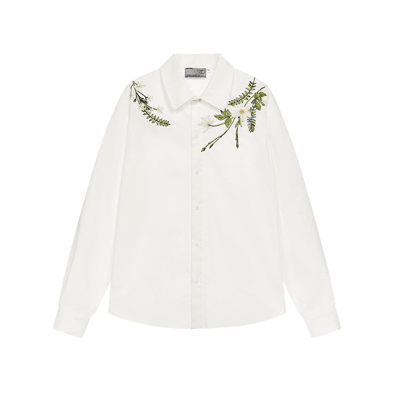 Branches Embroidery Logo Shirt Branches Embroidery Logo Shirt