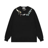 Floral Collar Embroidery L/S Tee Floral Collar Embroidery L/S Tee