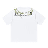 Floral Collar Embroidery Logo Tee Floral Collar Embroidery Logo Tee