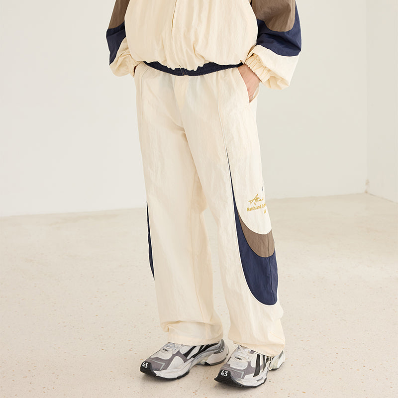 Spliced Contrast Stitching Track Pants Spliced Contrast Stitching Track Pants