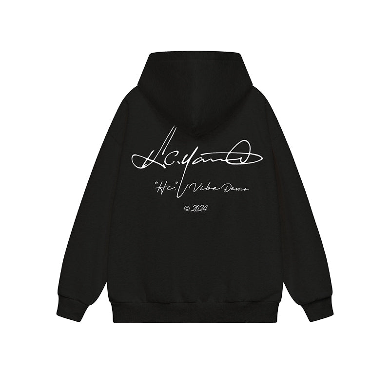 Handwritten Embroidered Zip up Hoodie Handwritten Embroidered Zip up Hoodie