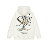 Floral Embroidery Style Zip Up Hoodie Floral Embroidery Style Zip Up Hoodie