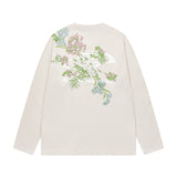 Floral Embroidered Logo L/S Tee Floral Embroidered Logo L/S Tee