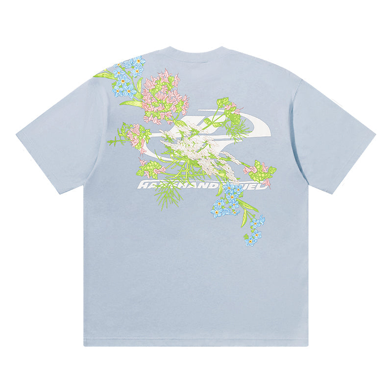 Floral Embroidered Logo Tee Floral Embroidered Logo Tee