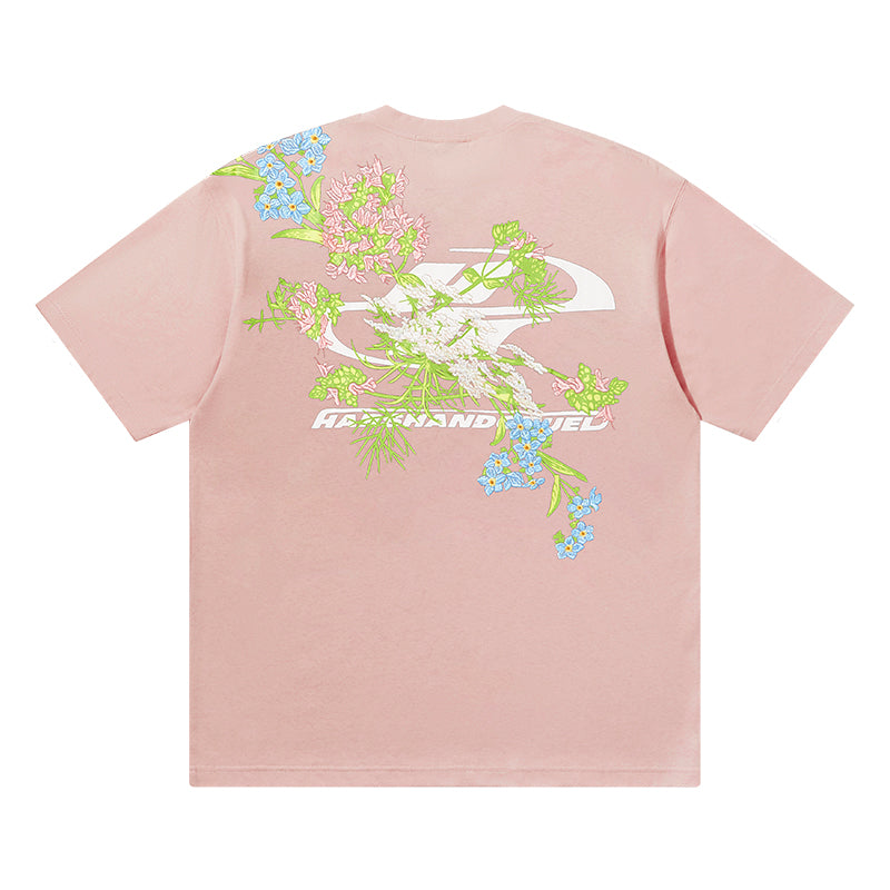 Floral Embroidered Logo Tee Floral Embroidered Logo Tee