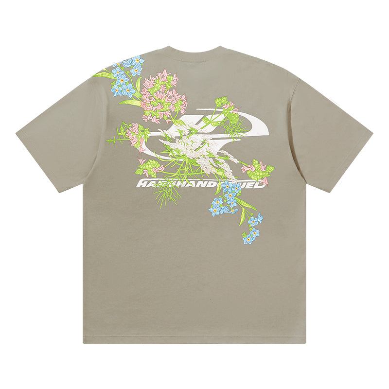 Floral Embroidered Logo Tee Floral Embroidered Logo Tee