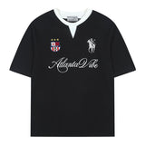 Layered Retro Embroidered Jersey Layered Retro Embroidered Jersey