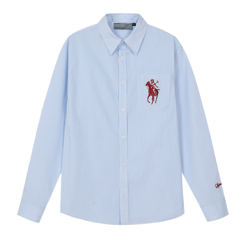 Vintage Striped Embroidered Shirt Vintage Striped Embroidered Shirt