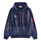 Washed Vintage Zip-Up Hoodie Washed Vintage Zip-Up Hoodie