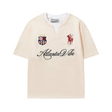 Layered Retro Embroidered Jersey Layered Retro Embroidered Jersey