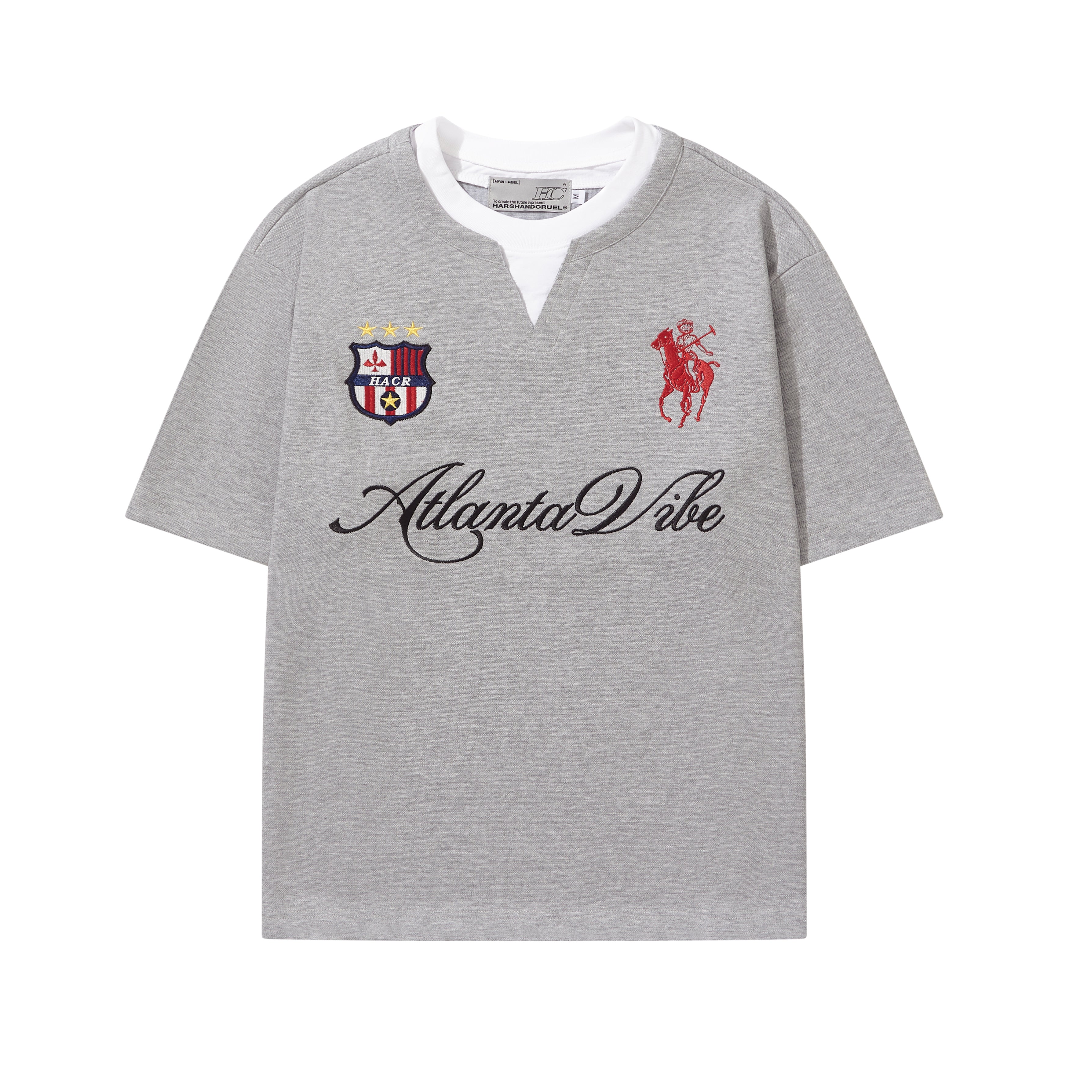 Layered Retro Embroidered Jersey Layered Retro Embroidered Jersey