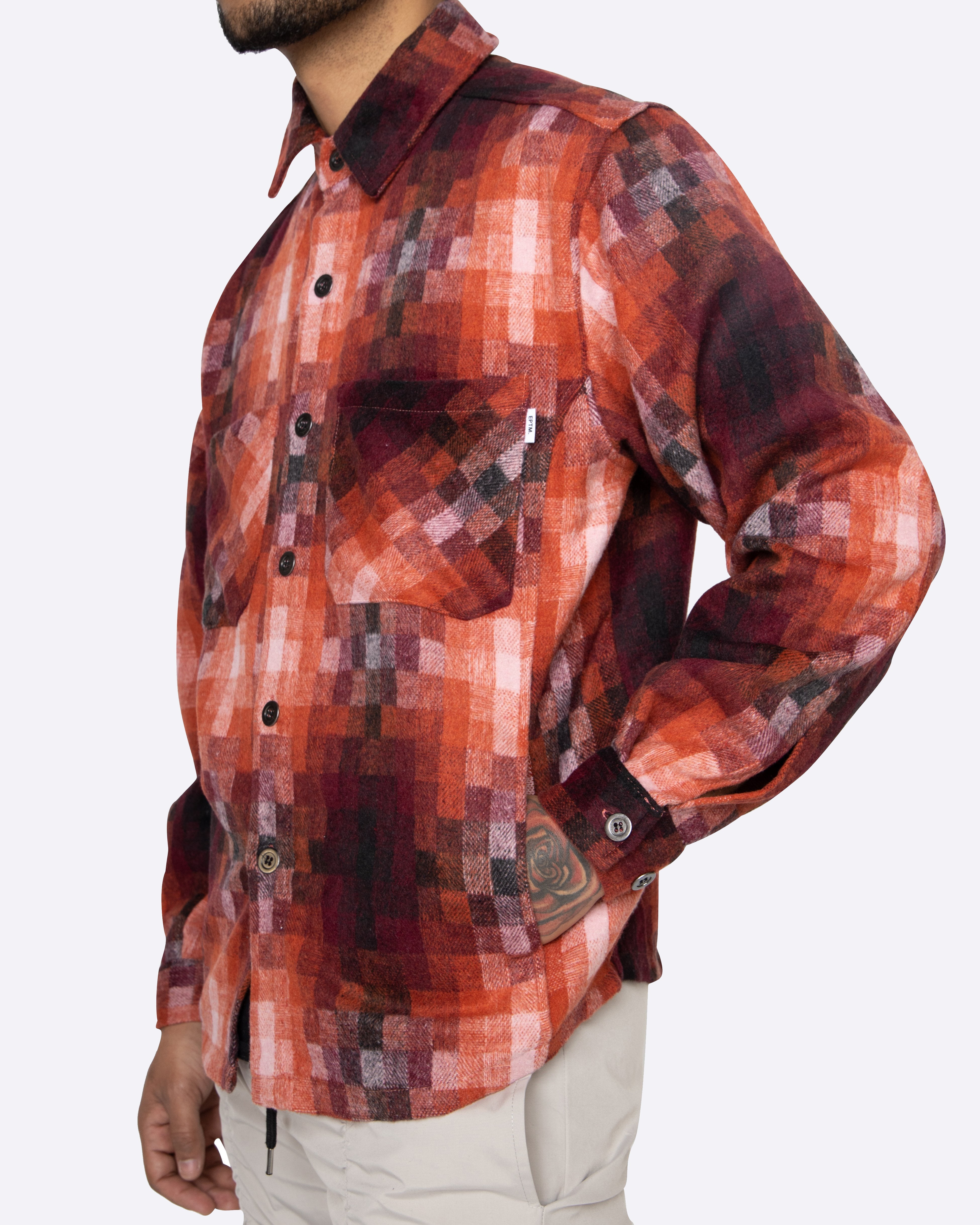 EPTM Heavy Flannel Shirt - Orange EPTM Heavy Flannel Shirt - Orange