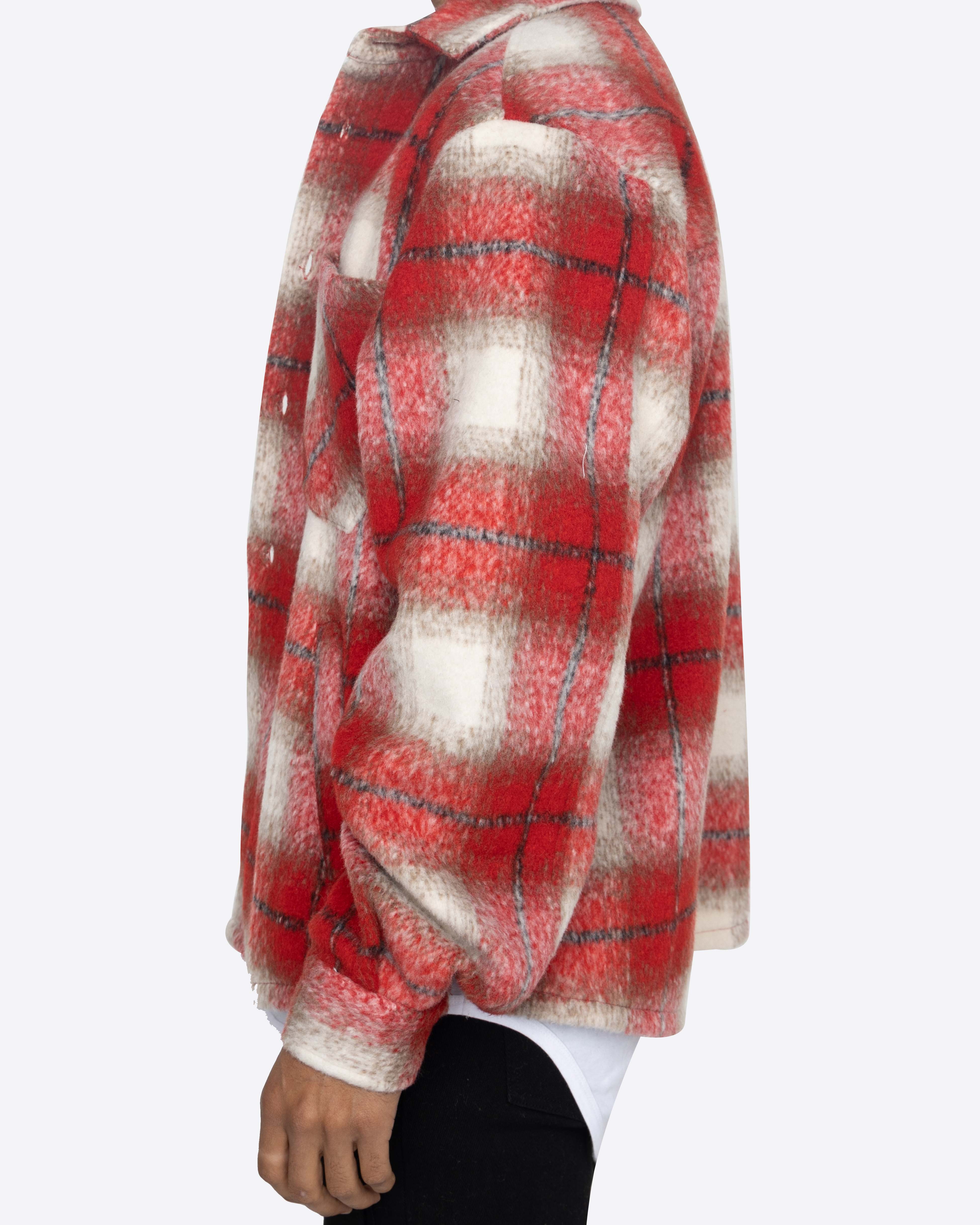 EPTM Side Slit Flannel - Red EPTM Side Slit Flannel - Red