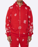 EPTM Amoeba Print Zip Hoodie - Red EPTM Amoeba Print Zip Hoodie - Red