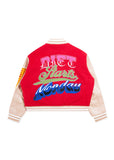 DSM Varsity Jacket - Red/Tan DSM Varsity Jacket - Red/Tan