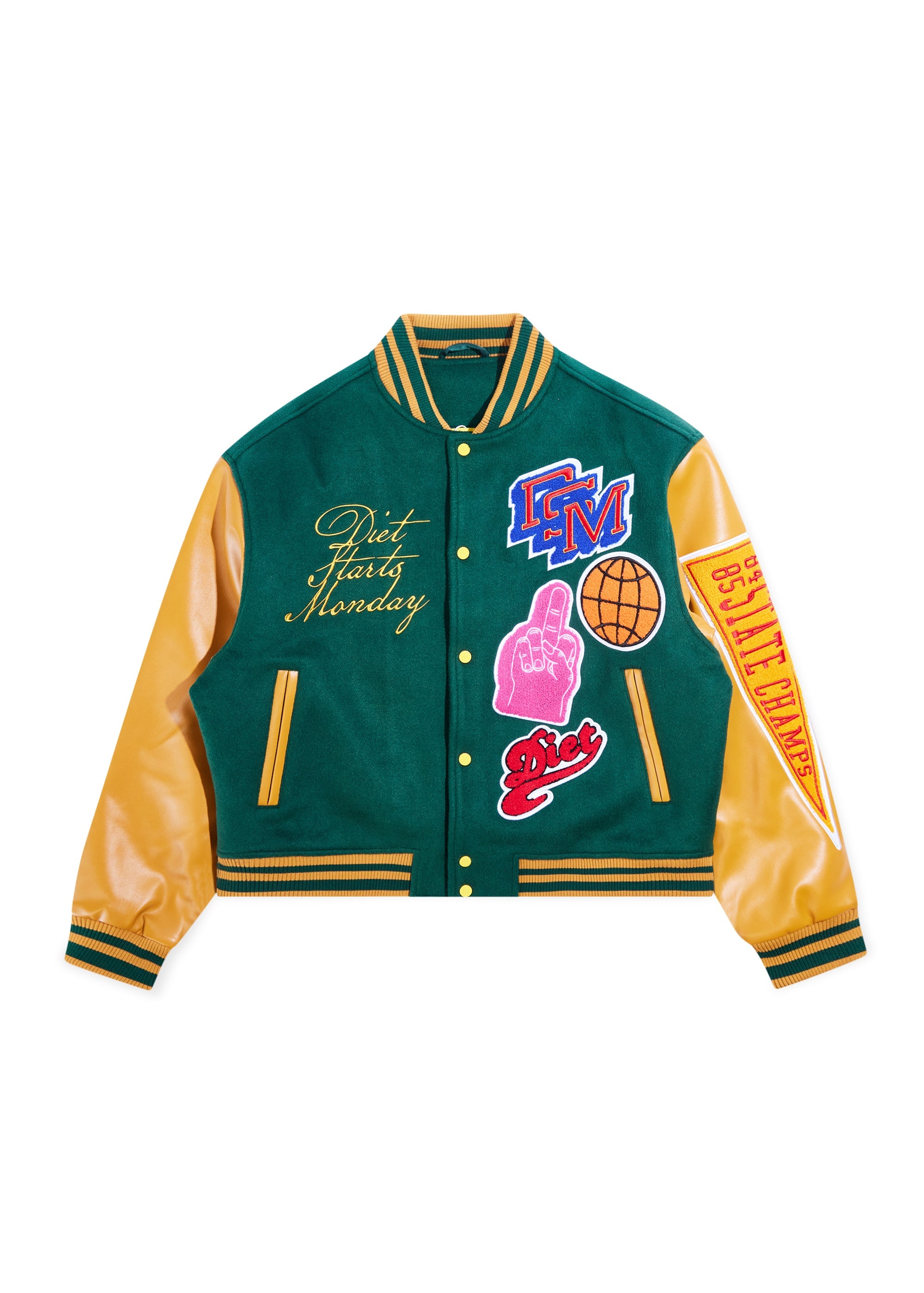 DSM Varsity Jacket - Green/Gold DSM Varsity Jacket - Green/Gold