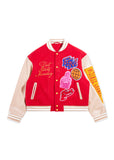 DSM Varsity Jacket - Red/Tan DSM Varsity Jacket - Red/Tan