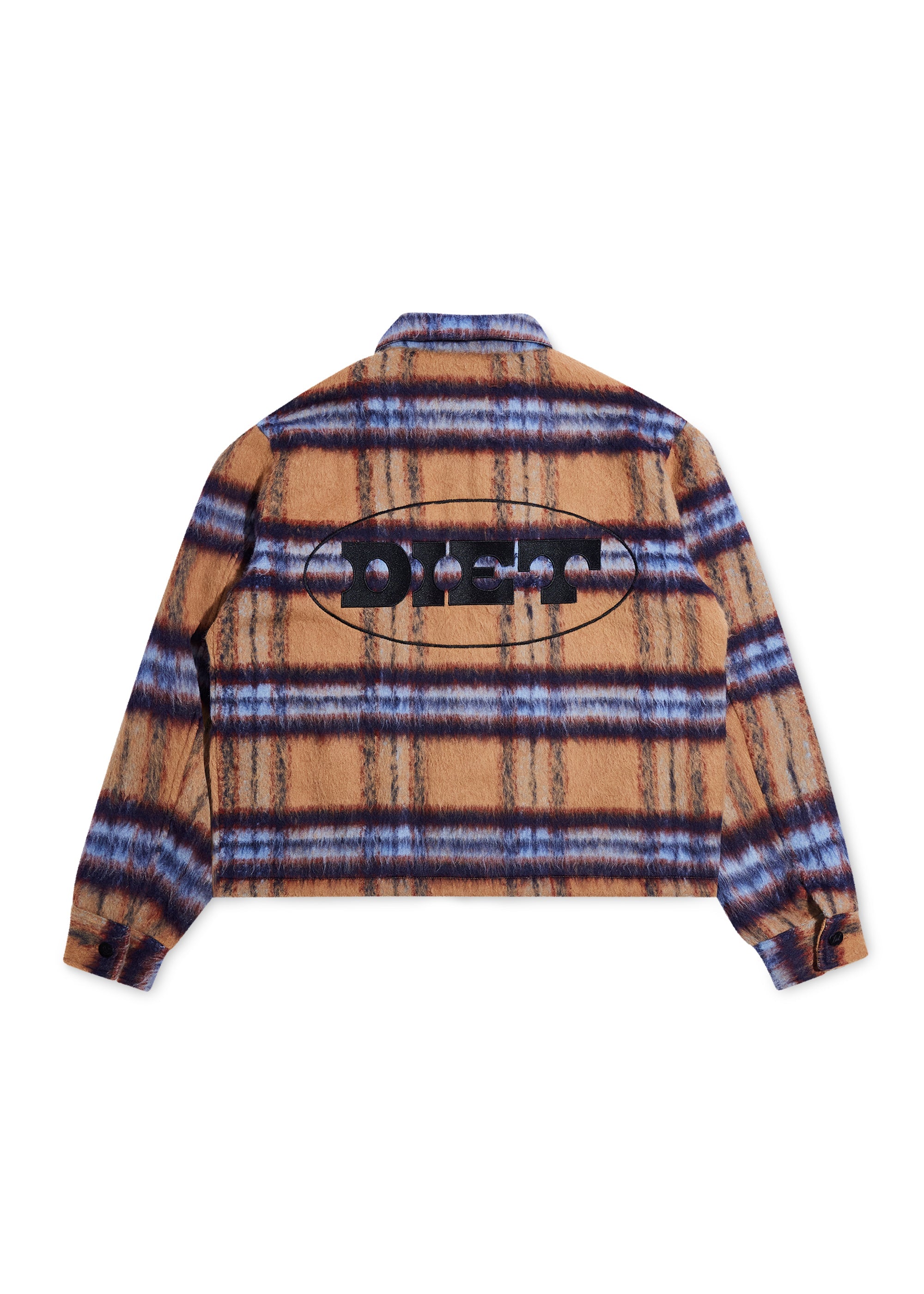 Mohair Zip Flannel - Mustard/Blue Mohair Zip Flannel - Mustard/Blue