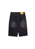 Snake Denim Shorts - Black Snake Denim Shorts - Black