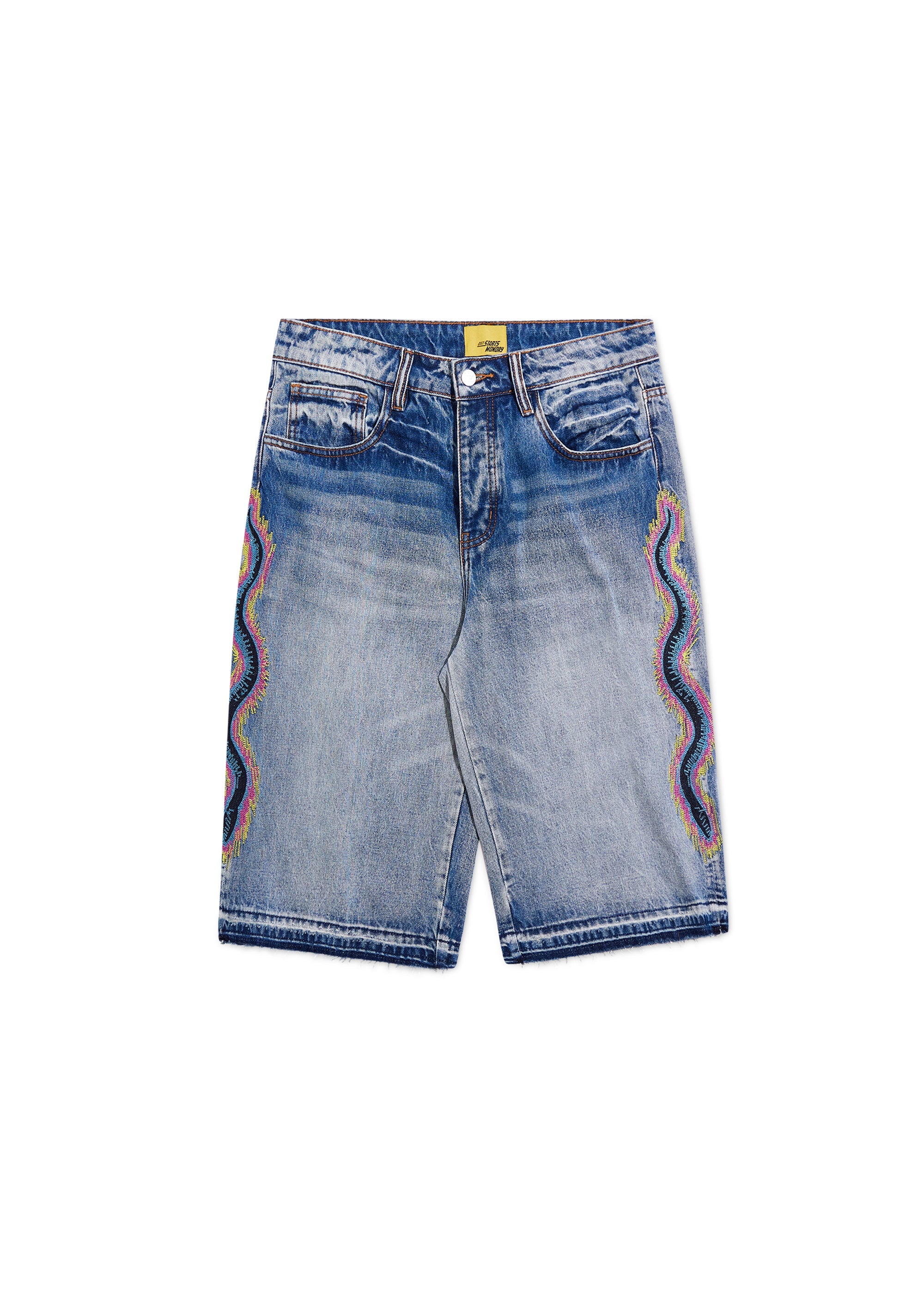 Snake Denim Shorts - Washed Indigo Snake Denim Shorts - Washed Indigo